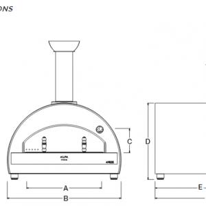 FORNO A LEGNA 4PIZZE ALFAFORNI